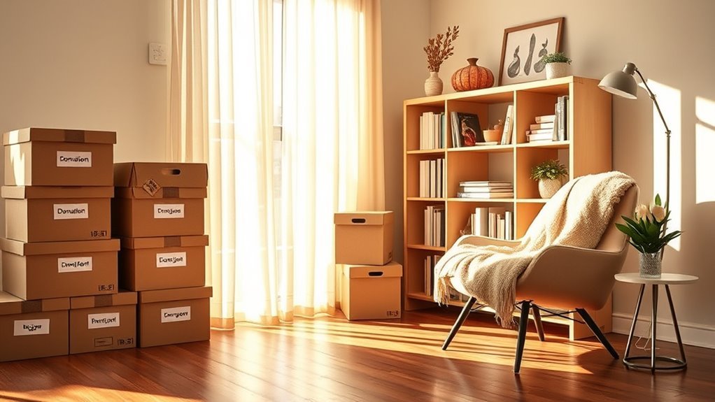 declutter for a peaceful space
