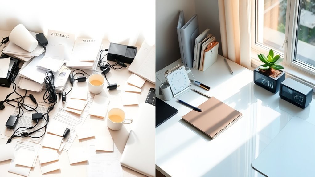 declutter for a productive workspace