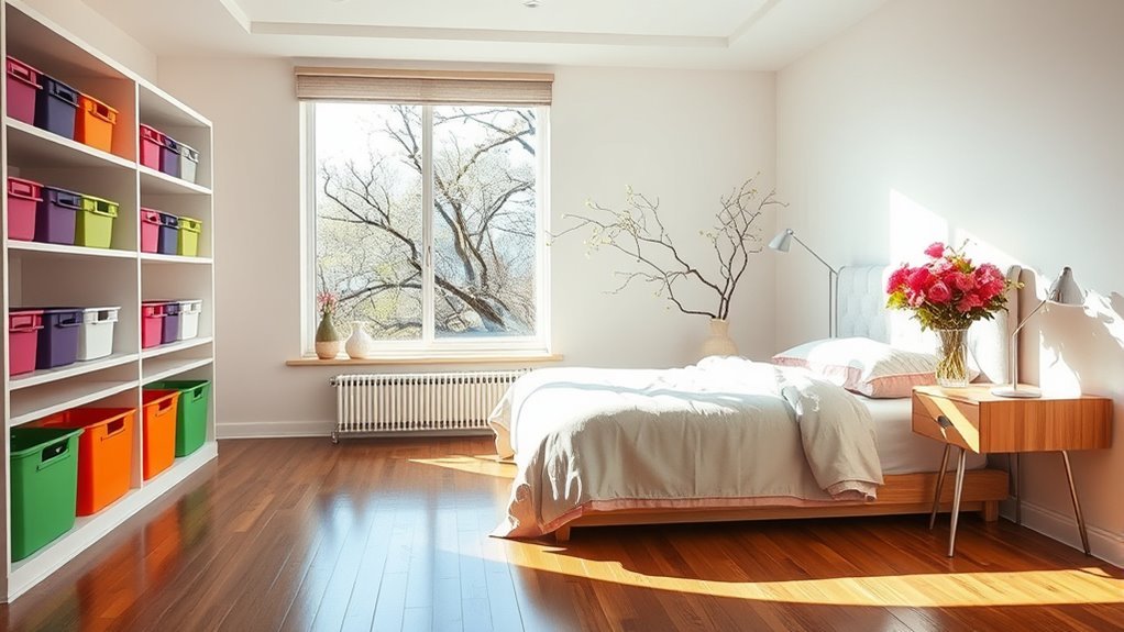 declutter for a tranquil bedroom