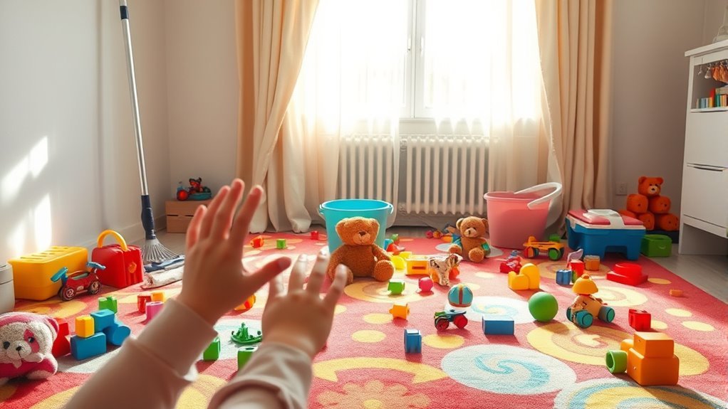 declutter for efficient cleaning