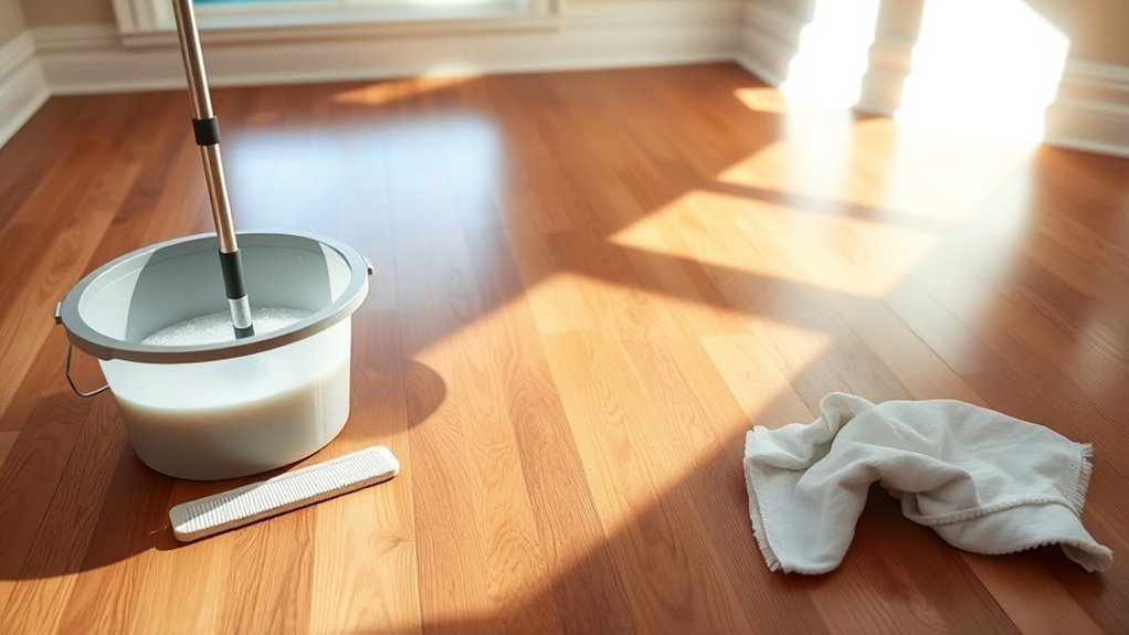 deep clean hardwood floors