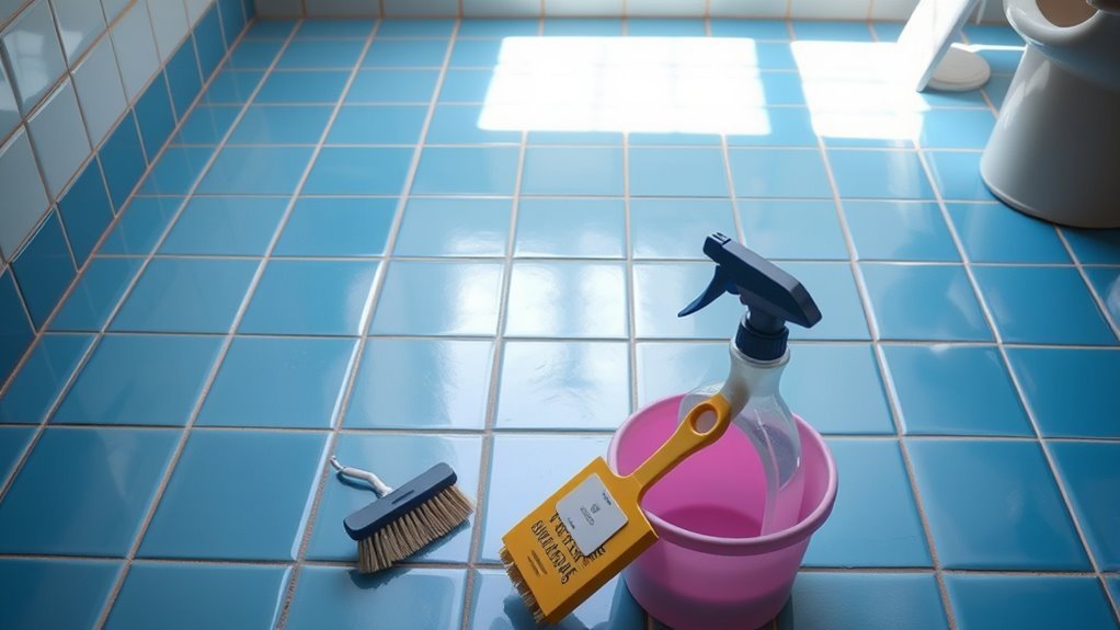 deep clean tile grout