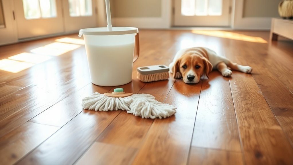 deep cleaning hardwood floors