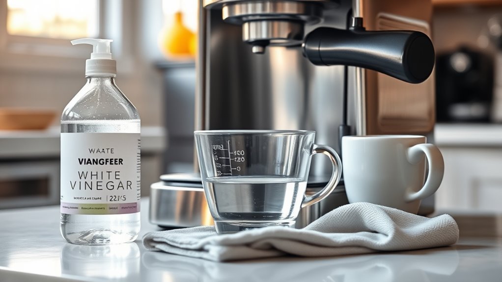 descale coffee machine regularly