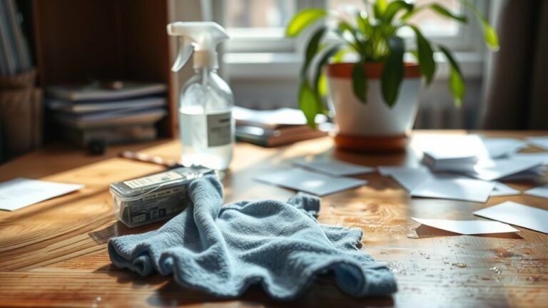 desk cleaning damage risks