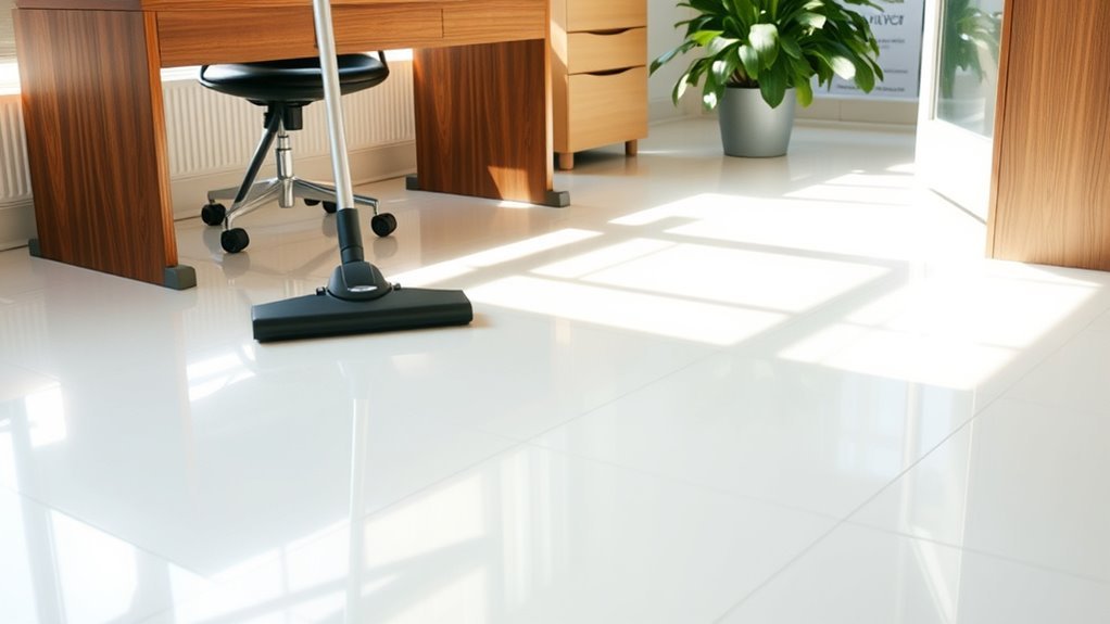 desk floor cleaning tips