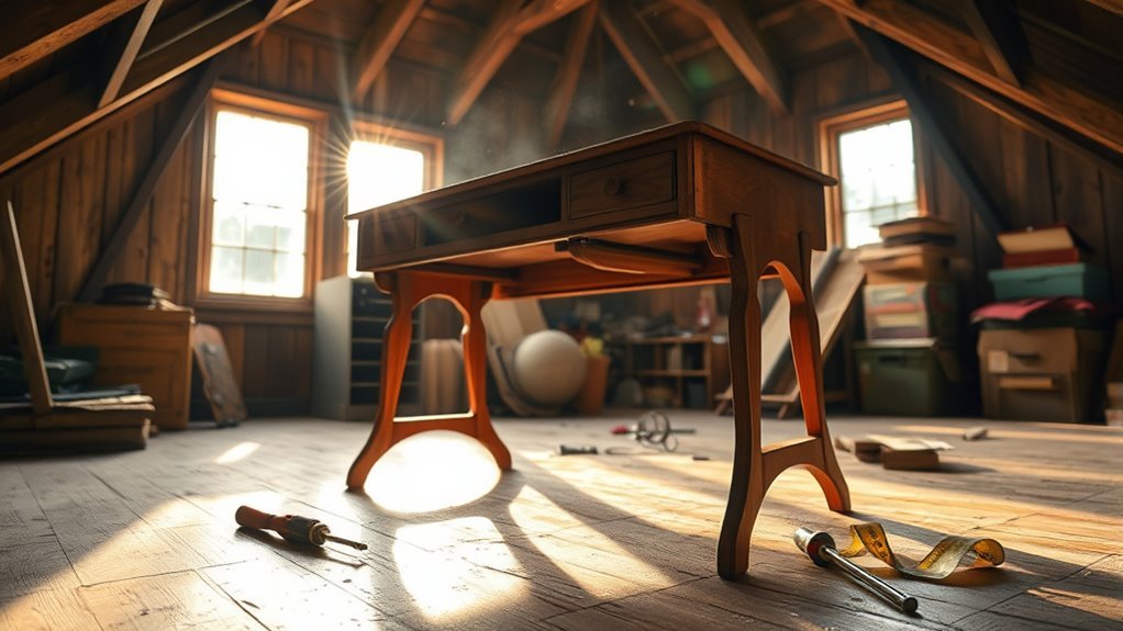 disassemble desk for removal