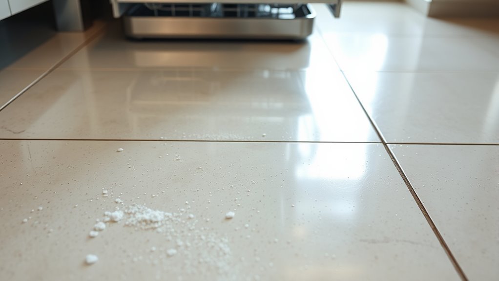 dishwasher leaks and debris