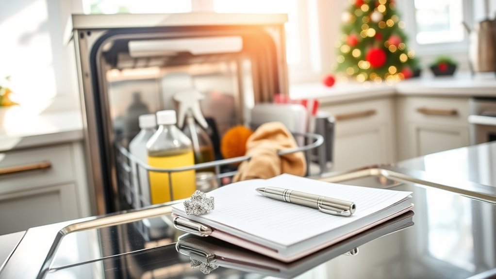 dishwasher pre holiday cleaning guide