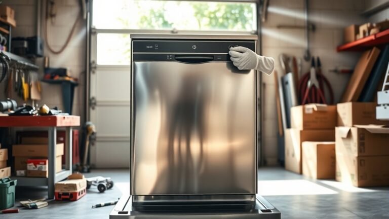 dishwasher removal from garage