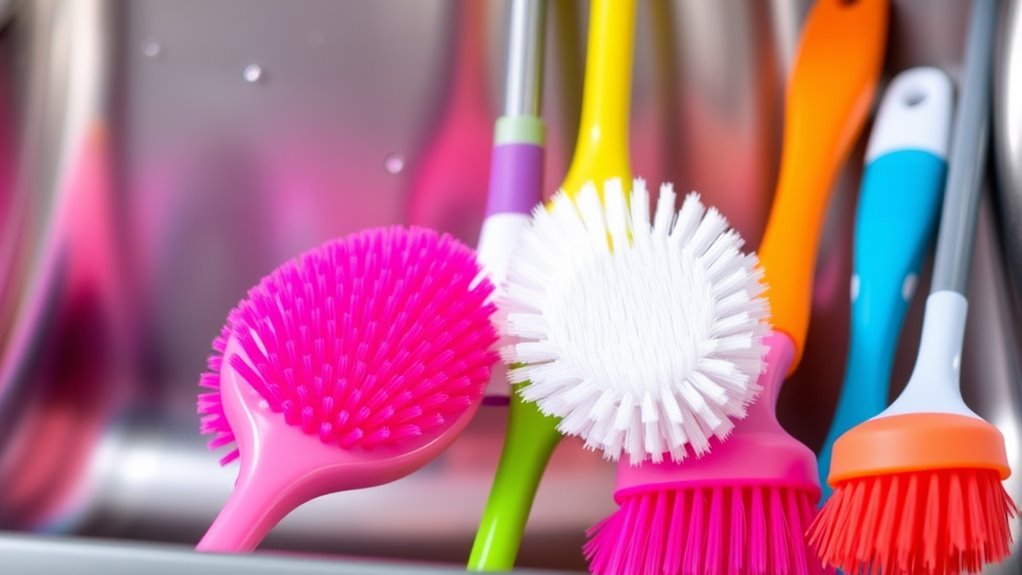 dishwasher safe scrub brush materials