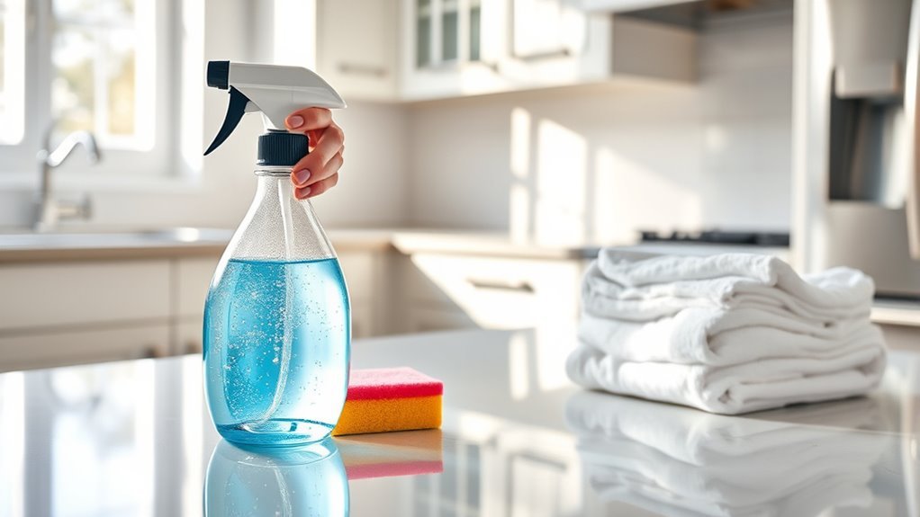 disinfecting countertops step by step