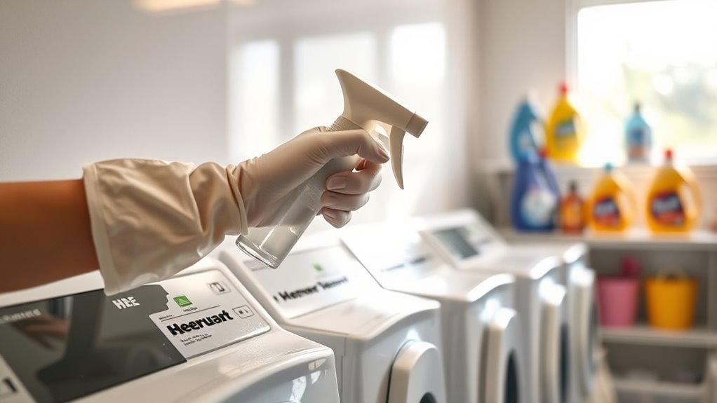 disinfecting laundry detergent dispensers