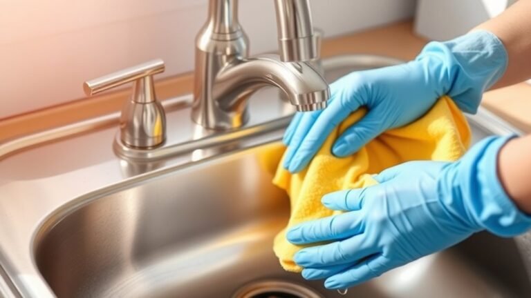 disinfecting sink touchpoints thoroughly