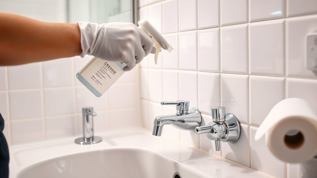 disinfecting toilet surfaces regularly
