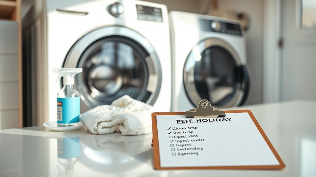 dryer cleaning before holidays