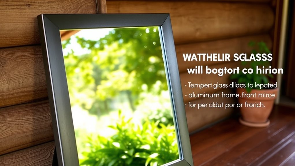 durable weather resistant mirror materials