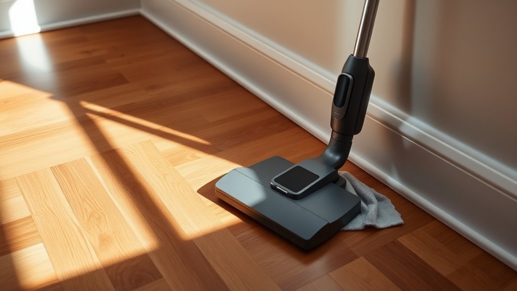 dust and vacuum baseboards