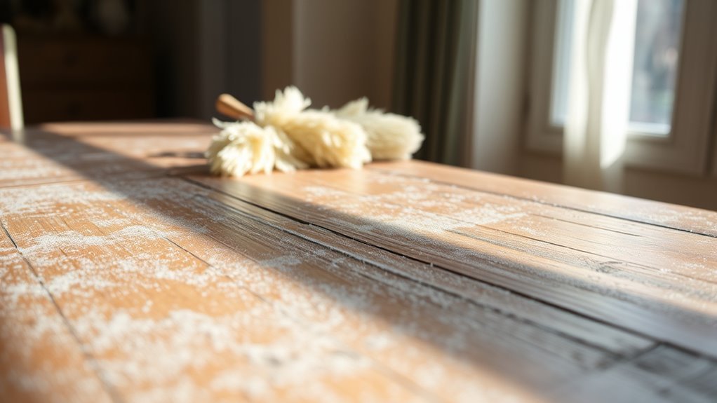 dust buildup damages finishes