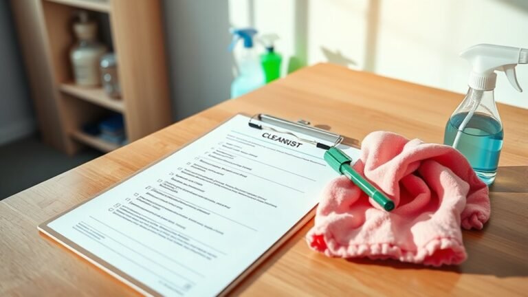 dust business cleaning checklist