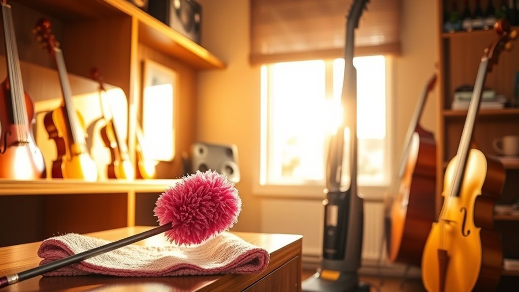 dust free music room essentials