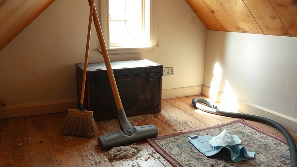 dust removal and disposal