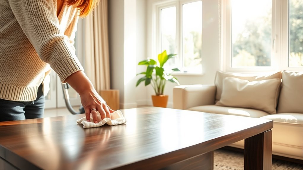 dust removal techniques living room
