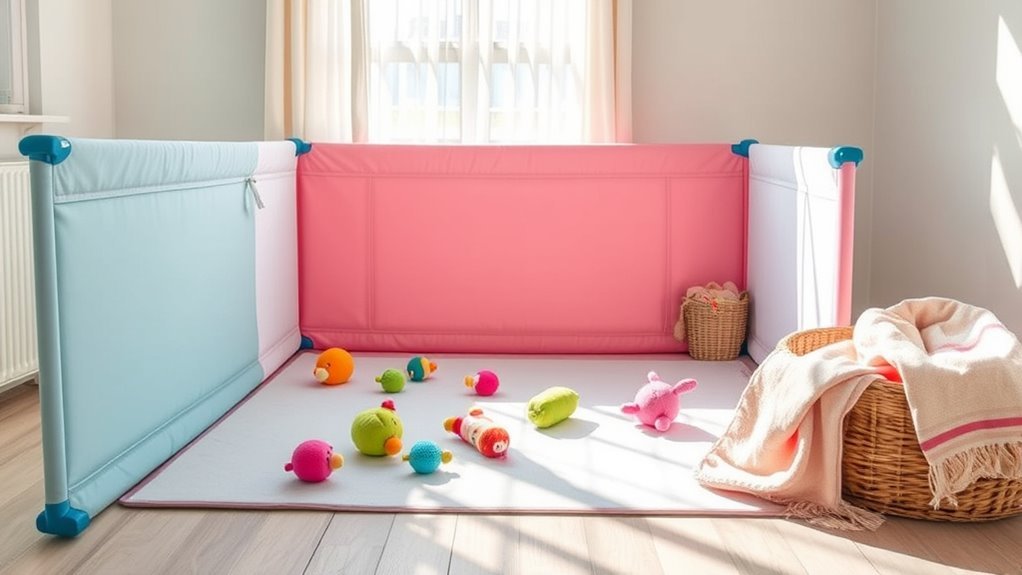easy clean playpen materials