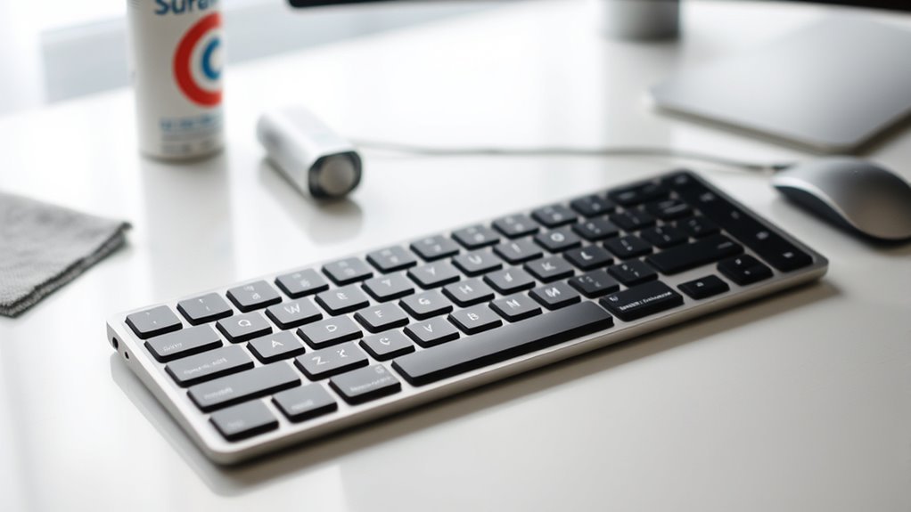 easy to clean keyboard features