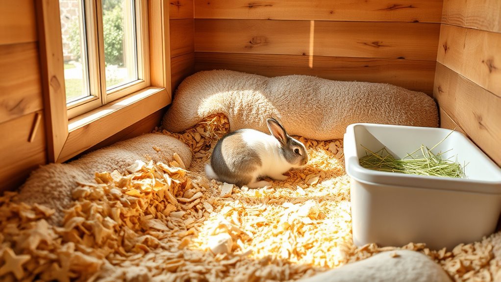 easy to clean rabbit bedding