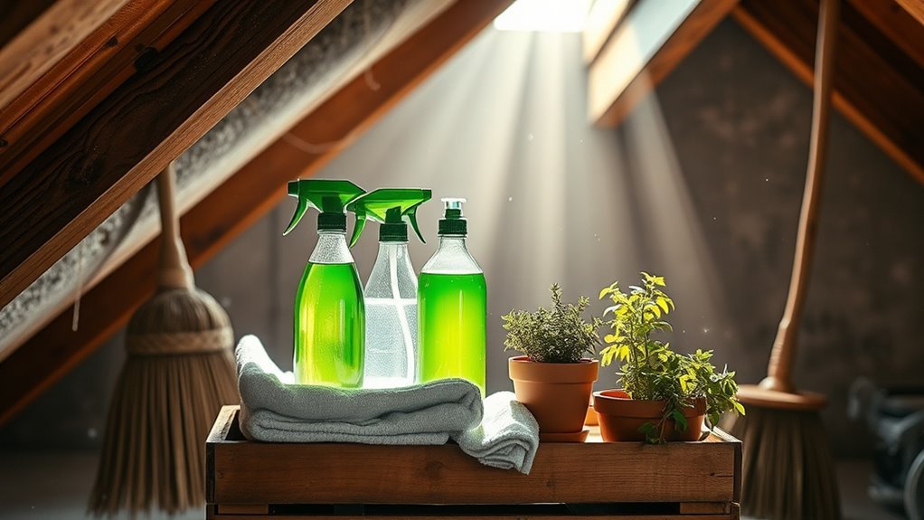 eco friendly attic cleaning solutions
