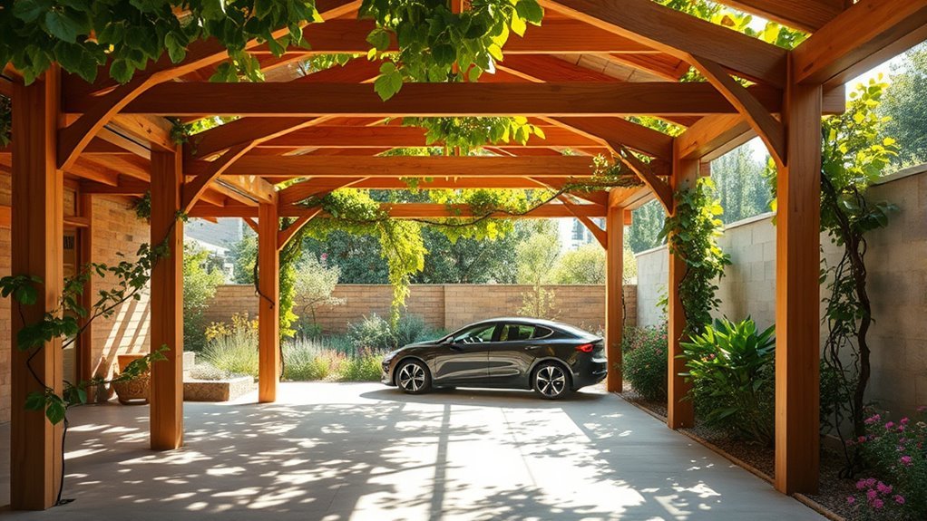 eco friendly bamboo carports design