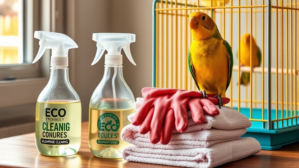 eco friendly bird cleaning supplies