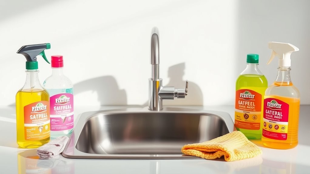 eco friendly cleaning product selection