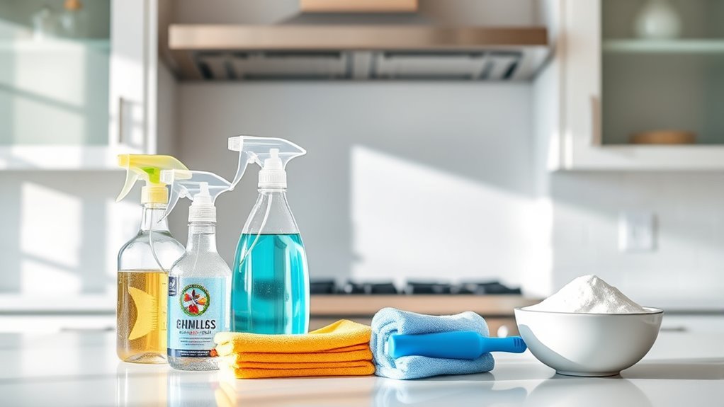 eco friendly cleaning supplies ready