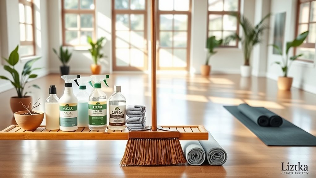 eco friendly cleaning supplies ready