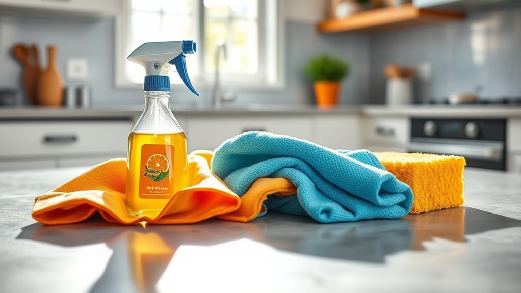 eco friendly cleaning supplies ready