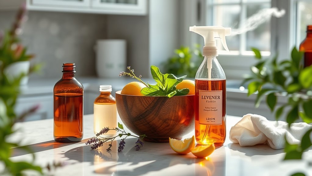 eco friendly cleaning with essential oils