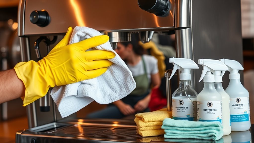 eco friendly coffee machine cleaning