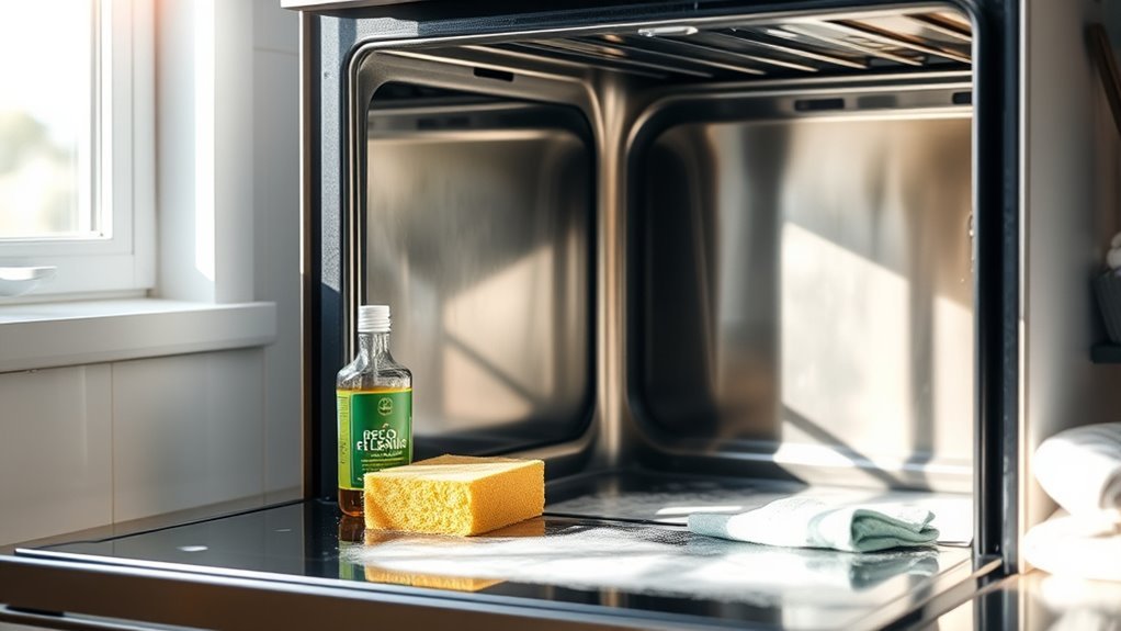 eco friendly oven cleaning steps