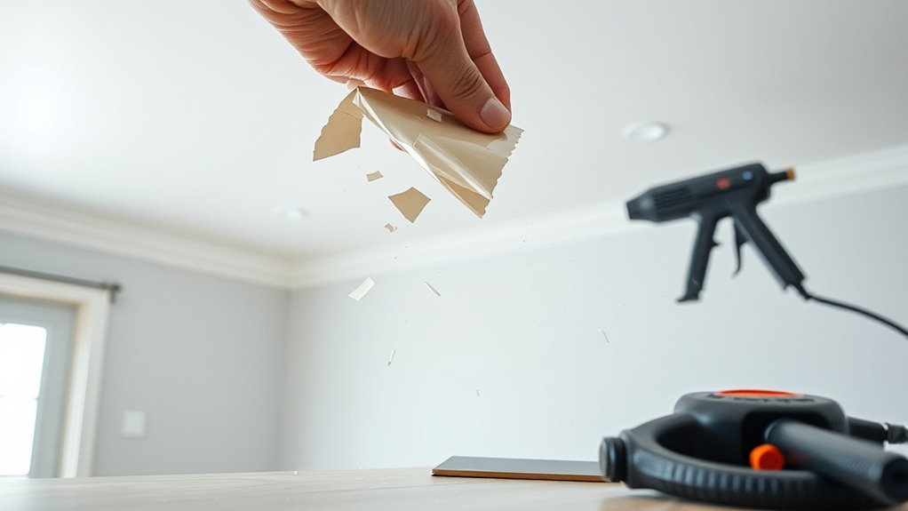 effective ceiling laminate removal