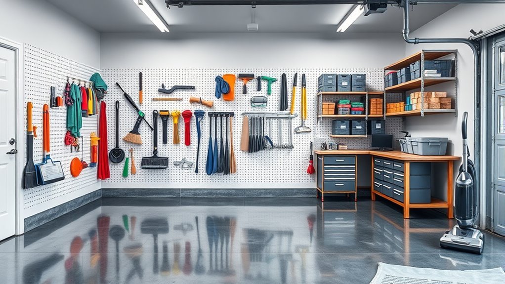 effective desk cleaning space