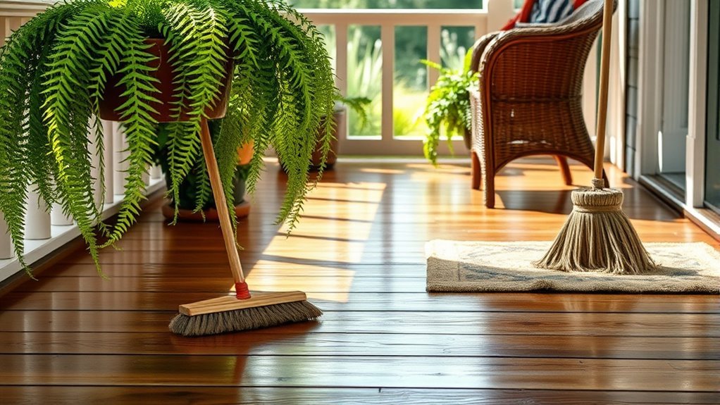 effective front porch cleaning