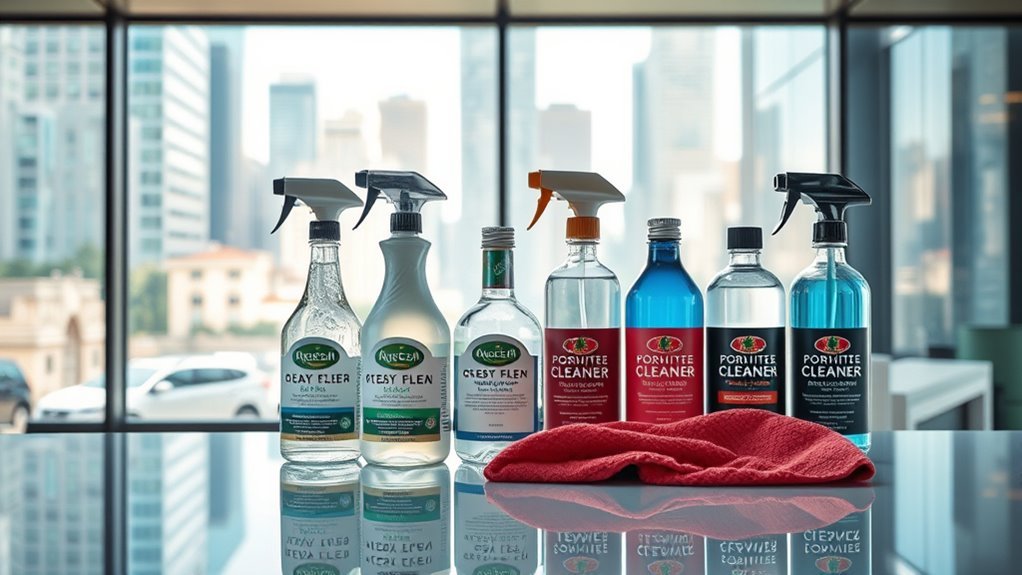 effective streak free glass cleaning