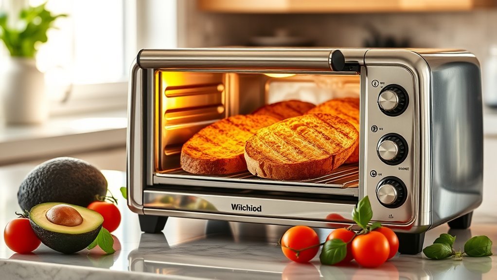 efficient browning with toaster