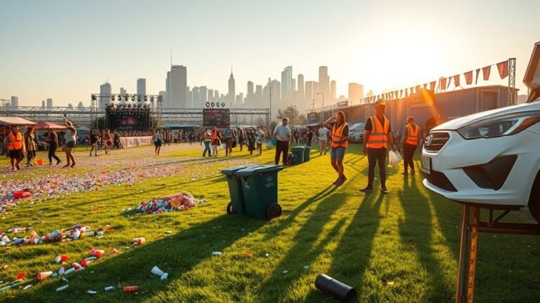 efficient outdoor event cleanup