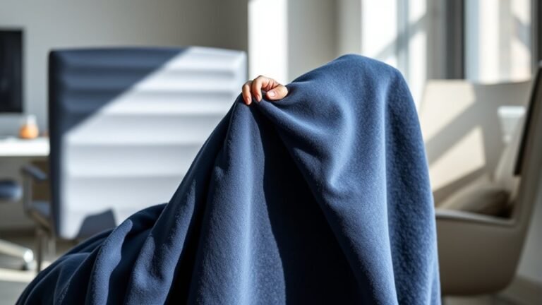 efficiently remove chair blanket