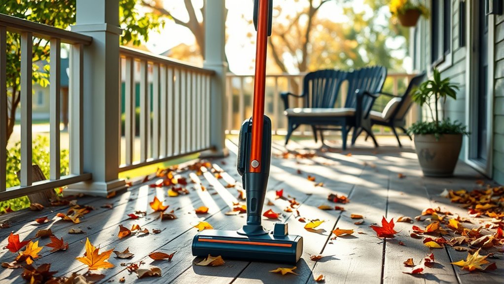 effortless porch debris cleanup