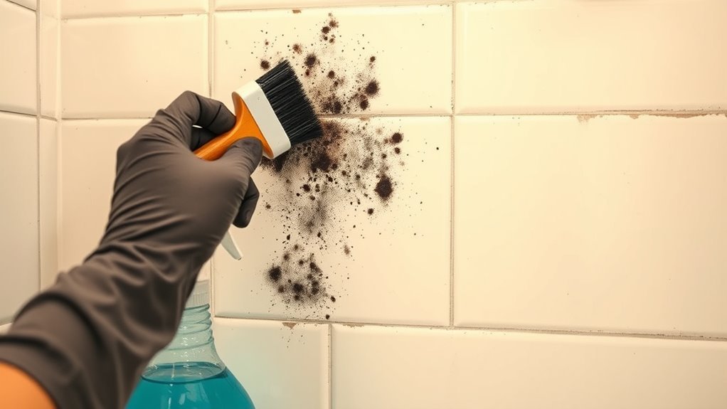 eliminating mold bathroom stains