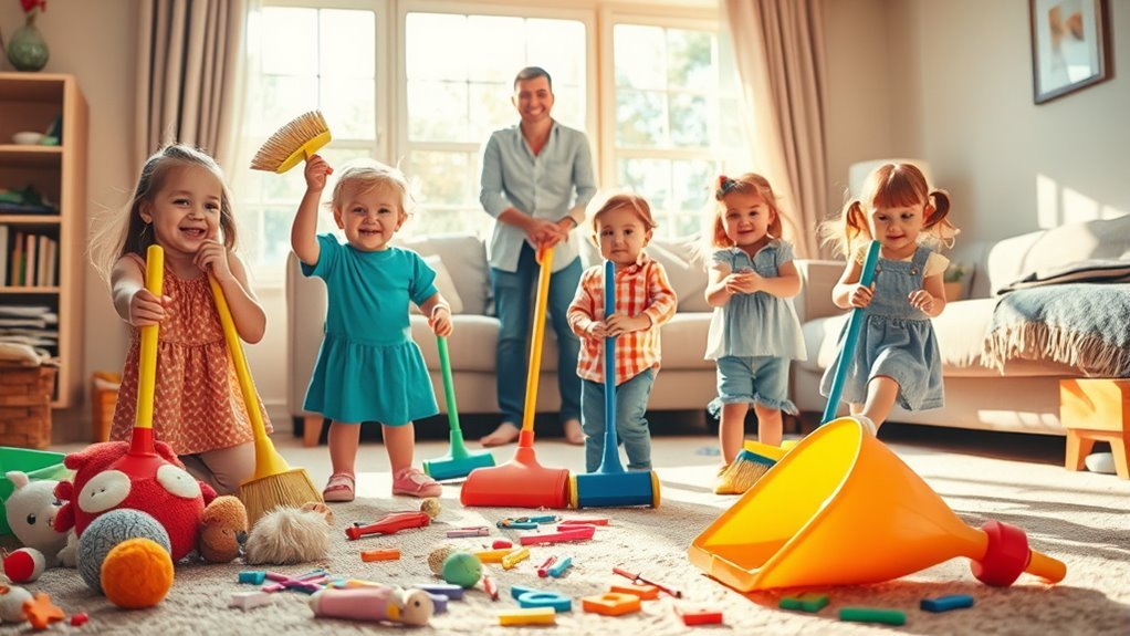 engaging kids in cleaning